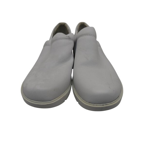 Align By Nurse Mates Indya Slip Resistant Nursing Clog White Leather Size 10M - Picture 2 of 8